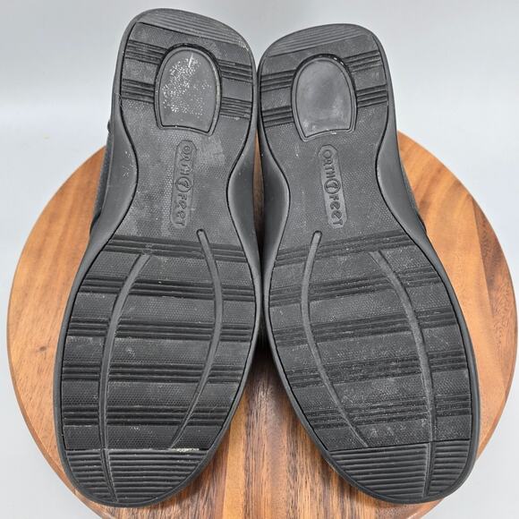 Orthofeet Shoes Mens 11 2E Wide Black Leather Comfort Orthopedic Walking Sneaker main image 5